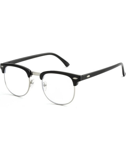 Classic Semi-Rimless Blue Light Glasses – Unisex Design