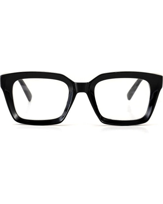 Thick Square Frame Glasses – Clear Lens Unisex Eyewear