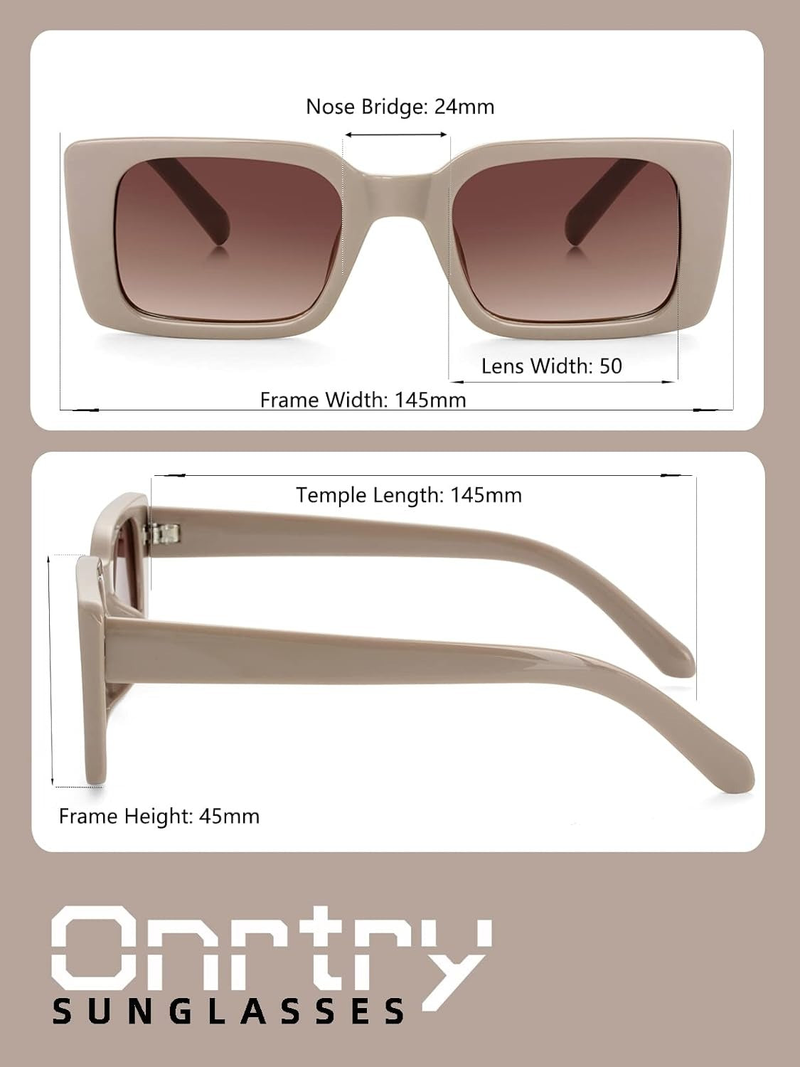 Rectangle Sunglasses for Women Men Vintage Fashion Sun Glasses